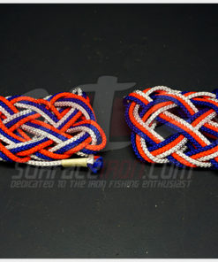 Turks Head Knot - Red/Blue/White