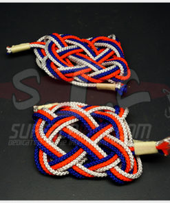 Turks Head Knot - Red/Blue/White