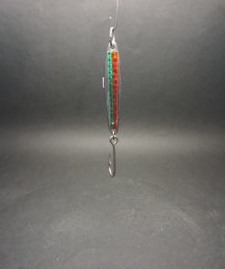 Columbia Gems S-2  *Heavy*- Chrome/Green/Red - Single Hook