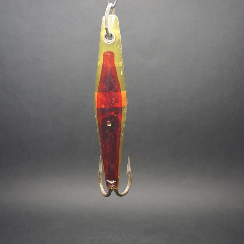 Baldy's - Medium 5 1/4" - Med. Green/Red - Dbl Baldy's - Medium 5 1/4" - Med. Green/Red - Dbl. Hook