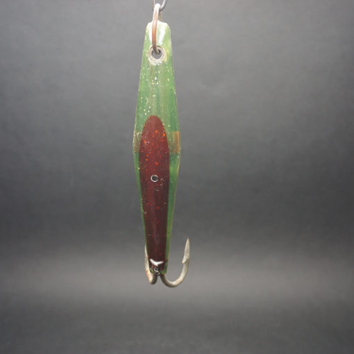 Baldy's - Medium 5 1/4" - Dark Green/Red - Dbl. Hook