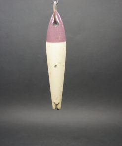Baldy's - Small 5" -  Point Nose - White/Red - Single Hook