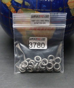 Stainless Steel Rings 18 GA - 3/16" - Bag of 24