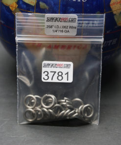 Stainless Steel Rings 18 GA - 1/4" - Bag of 24