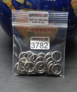 Stainless Steel Rings 18 GA - 5/16" - Bag of 24