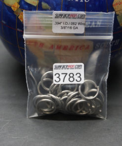 Stainless Steel Rings 18 GA - 3/8" - Bag of 24