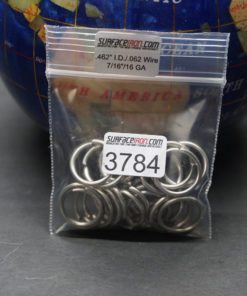 Stainless Steel Rings 18 GA - 7/16" - Bag of 24