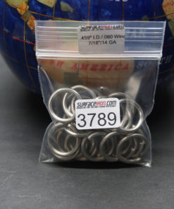 Stainless Steel Rings 14 GA - 7/16" - Bag of 24