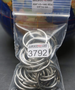 Stainless Steel Rings 14 GA - 3/4" - Bag of 24