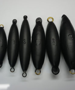 SIC Black Coated Torpedo Sinker 2 oz.