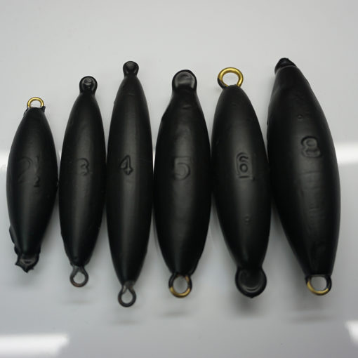 SIC Black Coated Torpedo Sinker 3 oz.