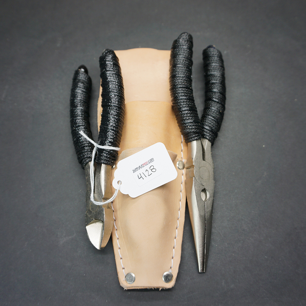 Leather Sheath w/ Titanium Coated 7 Pliers and Dykes - Black