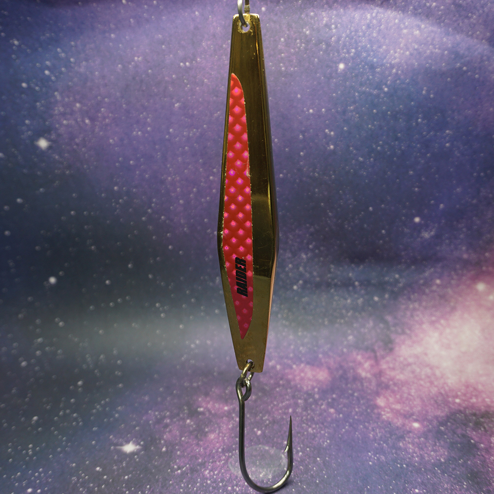 Raider - 200g - Gold/Red Prizm - Single Hook