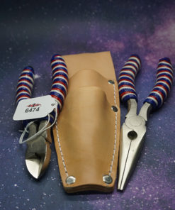 Leather Sheath W/ Titanium Coated Pliers - American Flag