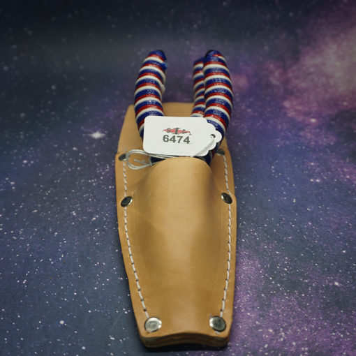 Leather Sheath W/ Titanium Coated Pliers - American Flag