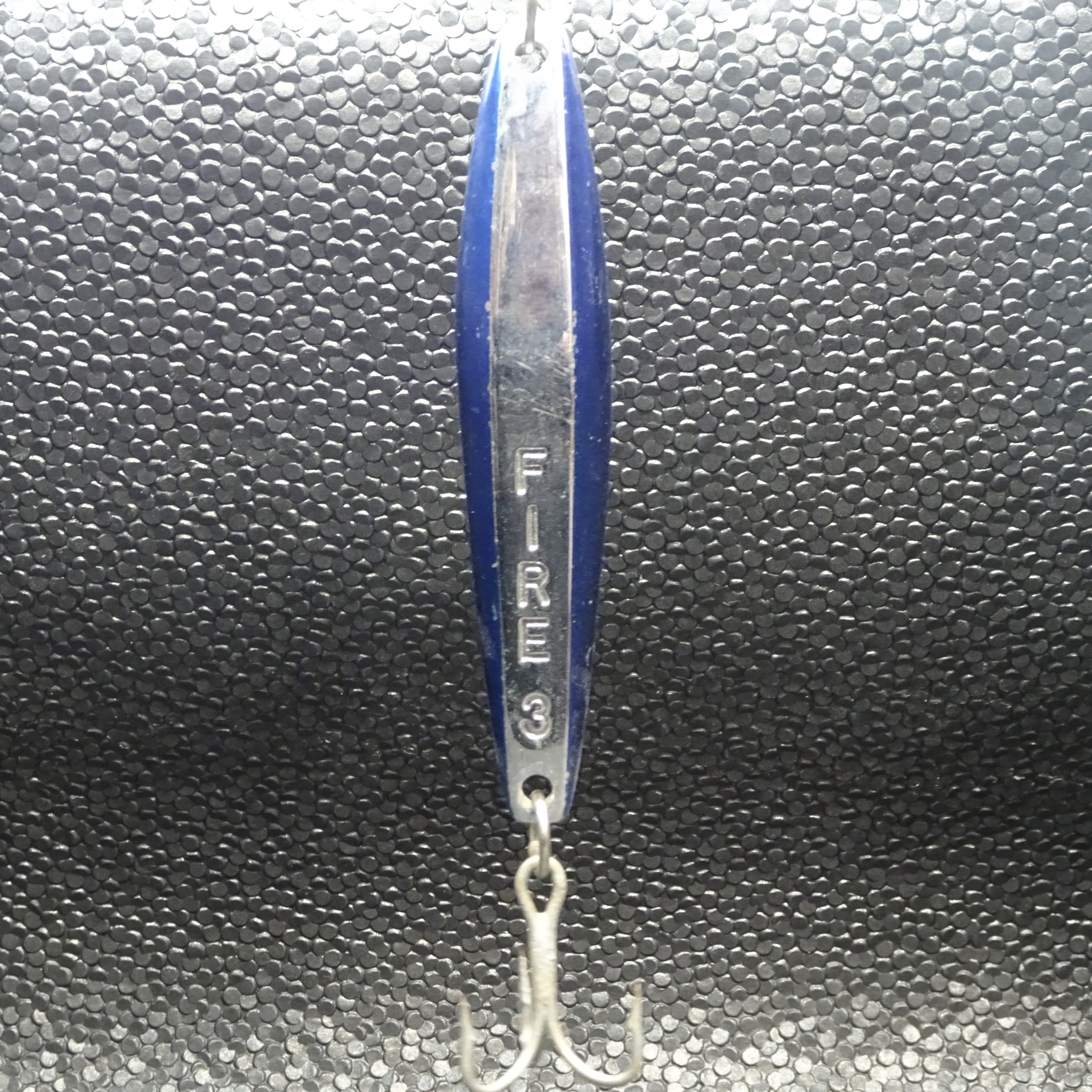 Fire Iron - Fire 3 - *Heavy* - Chrome/Blue -  New Old Stock
